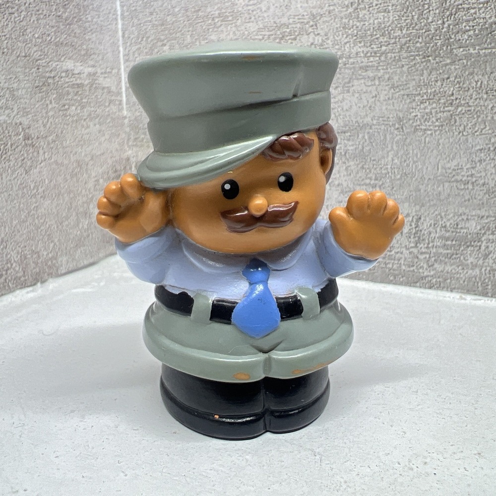 Fisher Price Little People Hispanic Police Officer Bus Driver Crossing Guard '98